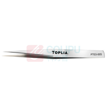 拓利亚 TOPLIA 防磁精密直型宽尖镊子ST-16 PT03-005 120mm