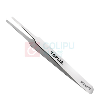 拓利亚 TOPLIA 防磁精密圆头镊子ST-13 PT03-007 120mm