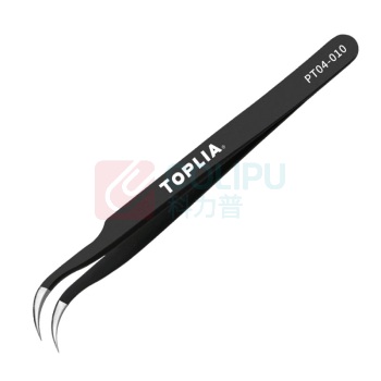 拓利亚 TOPLIA 防静电精密弯型尖镊子ESD-15 PT04-010 115mm