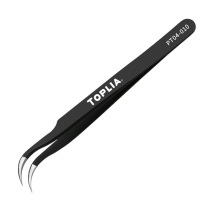 拓利亚 TOPLIA 防静电精密弯型尖镊子ESD-15 PT04-010 115mm