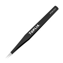 拓利亚 TOPLIA 防静电精密直型宽尖镊子ESD-16 PT04-011 125mm