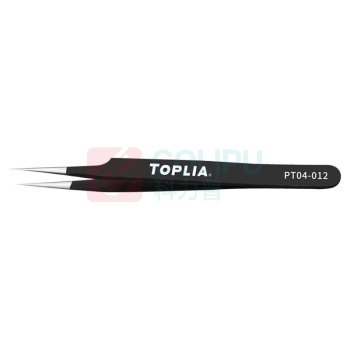 拓利亚 TOPLIA 防静电精密直型偏尖镊子ESD-17 PT04-012 115mm