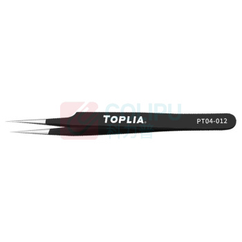 拓利亚 TOPLIA 防静电精密直型偏尖镊子ESD-17 PT04-012 115mm