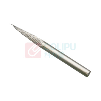 匠帅 钨钢硬质合金旋转锉铣刀打磨头 双槽锥形尖头 19号 10支/包 3*3mm