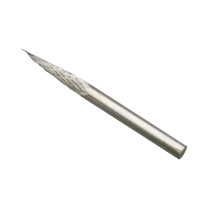 匠帅 钨钢硬质合金旋转锉铣刀打磨头 双槽锥形尖头 19号 10支/包 3*3mm
