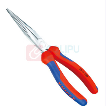 凯尼派克 KNIPEX 尖嘴钳 26 15 200 镀铬 双色双材料手柄 长度200mm 重198g