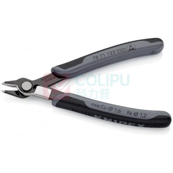 凯尼派克 KNIPEX 防静电电子剪切钳 78 71 125 ESD 125mm