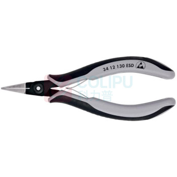 凯尼派克 KNIPEX 防静电精密电工夹钳 34 12 130 ESD
