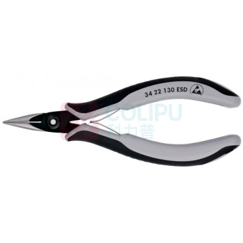 凯尼派克 KNIPEX 防静电精密电工夹钳 34 22 130 ESD