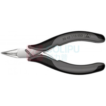 凯尼派克 KNIPEX 防静电电子钳 35 42 115 ESD 115mm