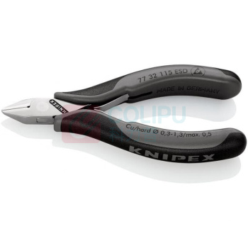 凯尼派克 KNIPEX 防静电电子斜口钳 77 32 115 ESD
