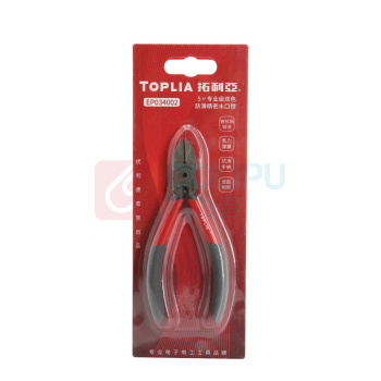 拓利亚 TOPLIA 5"专业级双色防滑精密水口钳 EP034002 5"专业级双色防滑精密水口钳