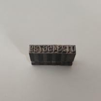 祺立 钢字母 数字【0-9】 D2材质 可定制字模钢印钢字码冲子钢印钢号码数字符号英文标牌钢字母