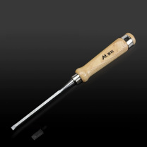 美科 德式木工凿子 6mm【带保护套】  木工凿子扁铲刀雕刻开槽专用神器凿刀木柄凿平凿木匠套装工具大全