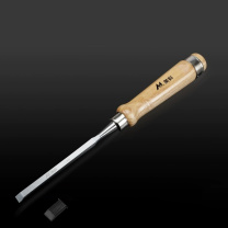 美科 德式木工凿子 10mm【带保护套】  木工凿子扁铲刀雕刻开槽专用神器凿刀木柄凿平凿木匠套装工具大全