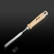 美科 德式木工凿子 14mm【带保护套】  木工凿子扁铲刀雕刻开槽专用神器凿刀木柄凿平凿木匠套装工具大全
