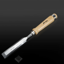 美科 德式木工凿子 22mm【带保护套】  木工凿子扁铲刀雕刻开槽专用神器凿刀木柄凿平凿木匠套装工具大全