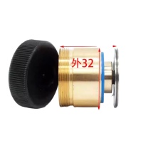 豫光 线切割导轮总成 YGD12 导轮外外径32mm 铜套外径32mm 长度31-32mm 单边型 无氧铜材料 套装包括铜套 导轮 黑色塑料盖
