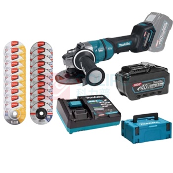 牧田 MAKITA 充电式角向磨光机 GA050GT102 125mm(5") 5.0Ah*1