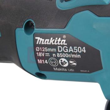 牧田 MAKITA 充电式角向磨光机 DGA504TJ 125mm(5") 5.0Ah