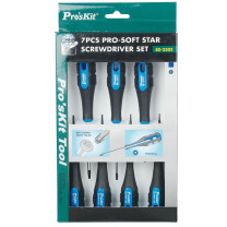宝工 Pro'skit 双色软柄起子组(T型7支组) SD-2302