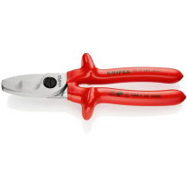 凯尼派克 KNIPEX 绝缘电工电缆剪(镀铬头,浸塑绝缘手柄,1000V) 95 17 200