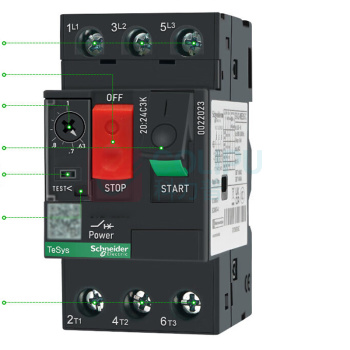 施耐德 Schneider 热磁式电动机断路器 GV2ME06C 1-1.6
