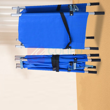 齐鲁安然 不锈钢担架 QL-DJ-130 200cm*53cm*18cm加厚可折叠/承重320斤/个 (蓝色)