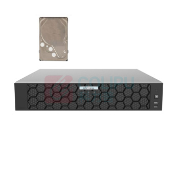 宇视科技 8盘位32路网络视频录像机 含1块6T硬盘 NVR-B300-E8 (黑色)