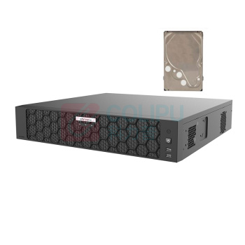 宇视科技 8盘位32路网络视频录像机 含1块6T硬盘 NVR-B300-E8 (黑色)