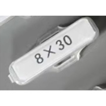 首力 透明塑料标识牌 8*30mm