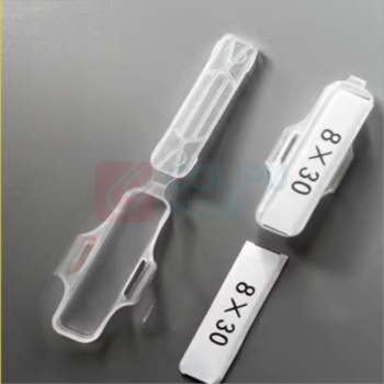 首力 透明塑料标识牌 8*30mm