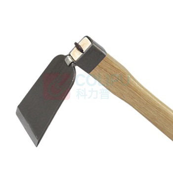 兰诗 LAUTEE 木柄小锄头园艺工具除草耙子 加厚全钢单用锄 WY4081