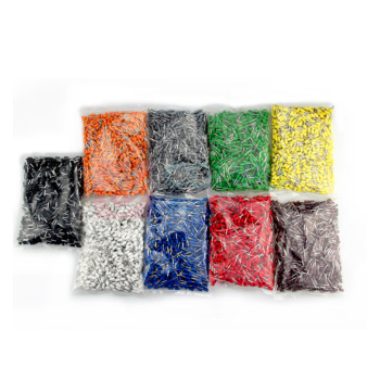 须特 线鼻子 VE系列 2.5mm² 10mm长 1000只装 (黑/黄/绿/蓝/白/红/灰随机发货)