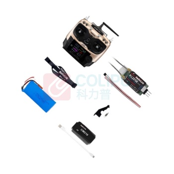 乐迪 遥控器 AT9S-PRO+R12DSE 金色+R12DSE+控电+充电器,右手油门