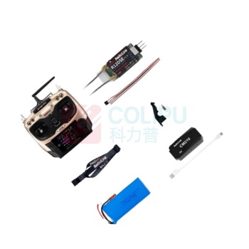 乐迪 遥控器 AT9S-PRO+R12DSE 金色+R12DSE+控电+充电器,右手油门