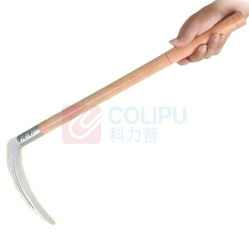 晶事达 镰刀 200mm\带把 刀背厚度3.5mm,锻打成形,淬火硬度HRC 50-55,木把为杂木