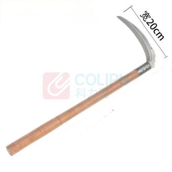 晶事达 镰刀 200mm\带把 刀背厚度3.5mm,锻打成形,淬火硬度HRC 50-55,木把为杂木