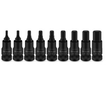 HI-SPEC 1/2内六角风批 H4-H14 高度55mm 9件套 (黑色)