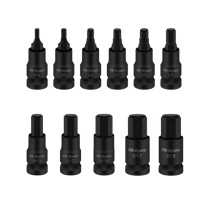 HI-SPEC 1/2内六角风批 H4-H19 高度55mm 11件套 (黑色)