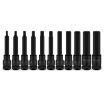HI-SPEC 1/2内六角风批 H4-H19 高度100mm 11件套 (黑色)