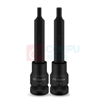 HI-SPEC 1/2内六角风批 H4-H19 高度100mm 11件套 (黑色)