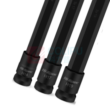 HI-SPEC 1/2内六角风批 H4-H19 高度200mm 9件套 (黑色)