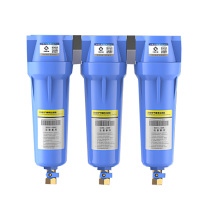 福盛 空压机精密过滤器 DN20 015QPS三联 进出气口径6分 (蓝色)