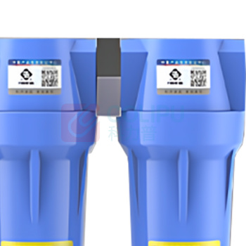 福盛 空压机精密过滤器 DN25 024QPS三联 进出气口径1寸 (蓝色)