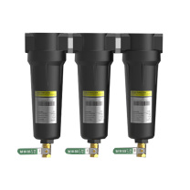 福盛 空压机精密过滤器 G1 001CTA高压三联 进出气口径1寸 (黑色)