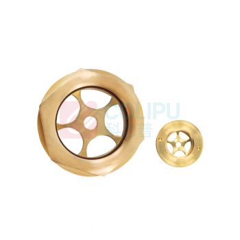 也特 铜油标油镜六角旋入式圆形油标 M33*2mm