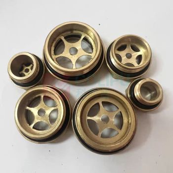 也特 铜油标油镜六角旋入式圆形油标 M33*2mm