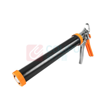 罗德力 玻璃结构胶枪 枪管直径60mm 枪管长度370mm 铝合金两用款 (橙黑色) 适用桶装胶袋装胶