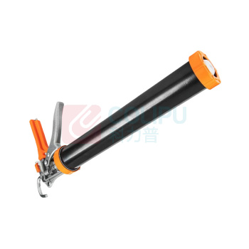 罗德力 玻璃结构胶枪 枪管直径60mm 枪管长度370mm 铝合金两用款 (橙黑色) 适用桶装胶袋装胶